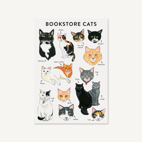 Bibliophile Flexi Journal: Bookstore Cats