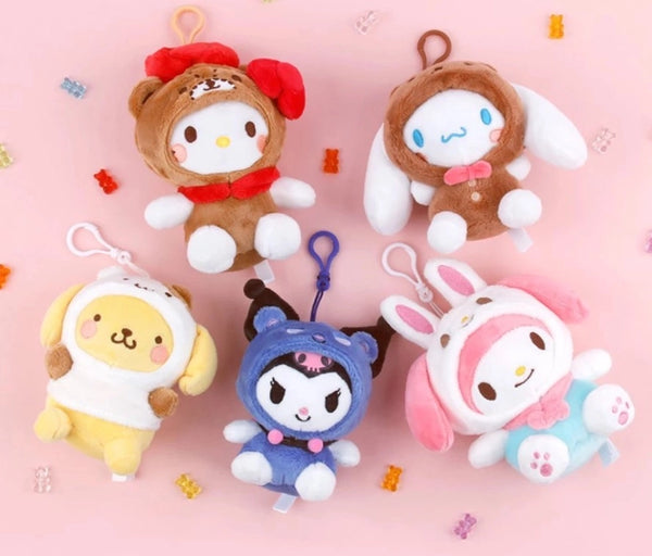 Hello Kitty Plush Bag Charm, Key Chain